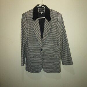 Sag Harbor vintage houndstooth blazer size 12